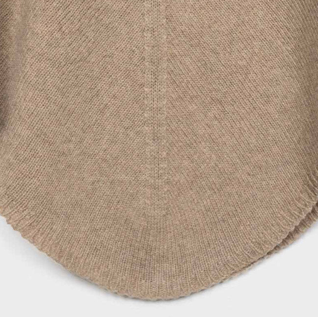 Women's Recycled Cashmere Elisabetta Poncho - Beige Sabia