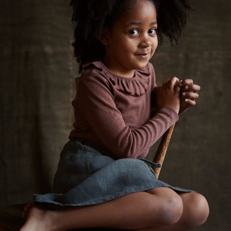 Juniper Skirt - Linen - Storm