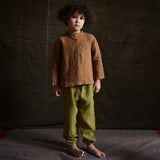 Linden Trousers - Linen - Olive