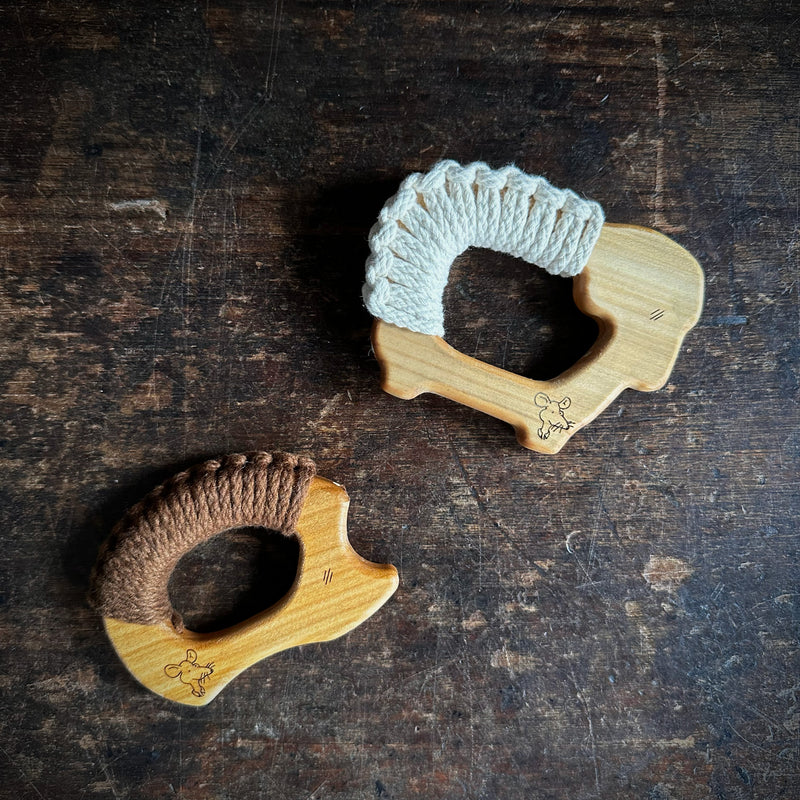 Wooden Hedgehog Teether