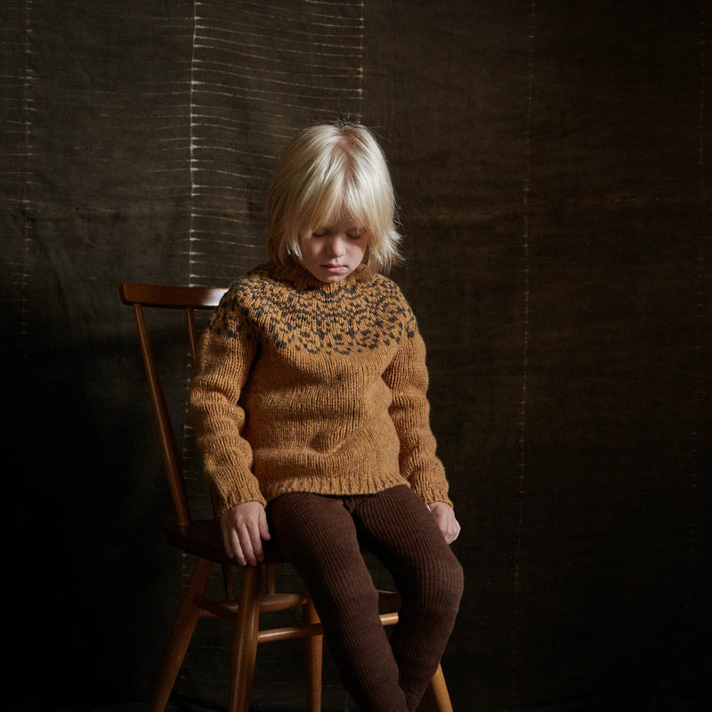 Isle Sweater - Donegal Wool - Ochre