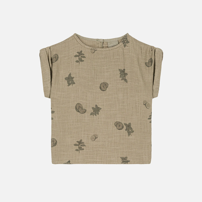 Baby & Kids Cotton Praslin Top - Sage/Fresh