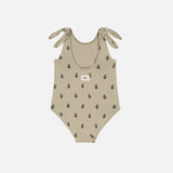 Cotton Roberta Swimsuit - Sage/Lavender