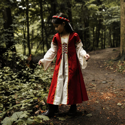 Cotton Medieval Dress - Red