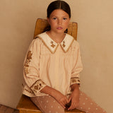 Baby & Kids Cotton/Linen Bette Blouse - Pink Sand