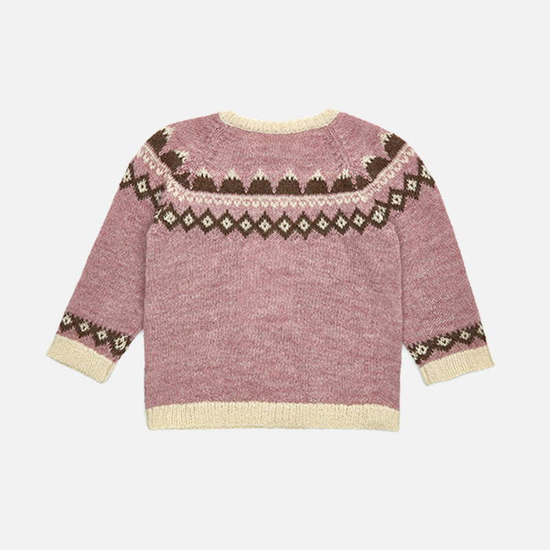 Baby & Kids Alpaca Mountain Cardigan - Rose