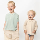 Baby & Kids Cotton/Alpaca Riviera Polo - Pale Mint