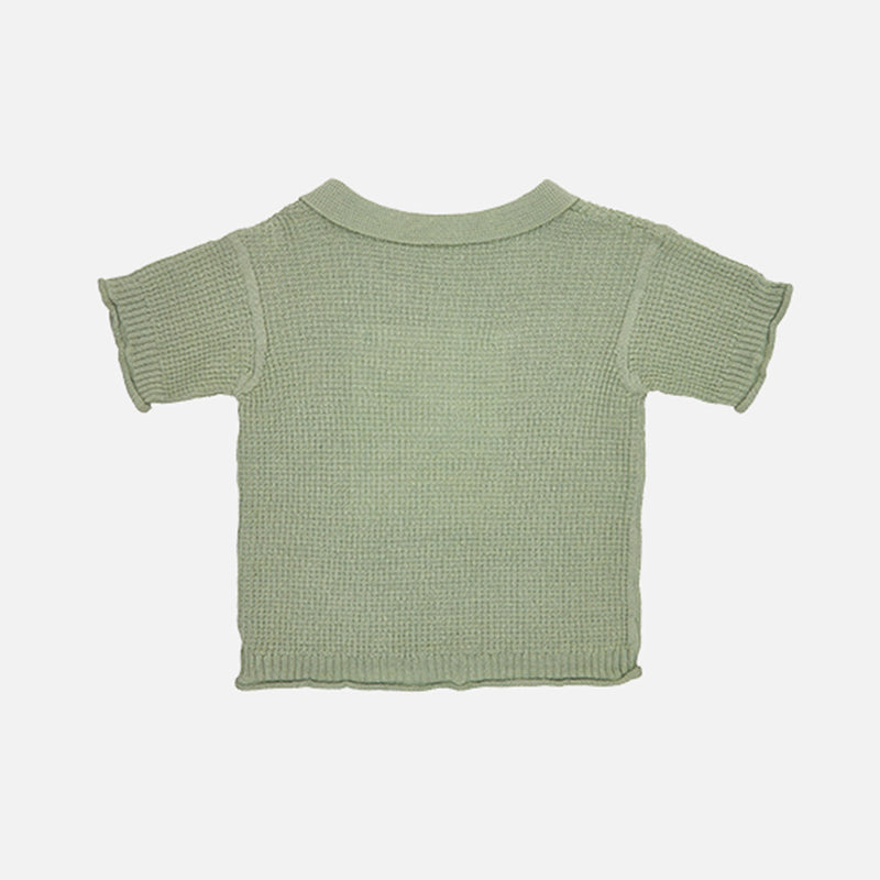 Baby & Kids Cotton/Alpaca Riviera Polo - Pale Mint