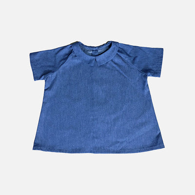 Baby & Kids Cotton Friend Shirt - Soft Denim