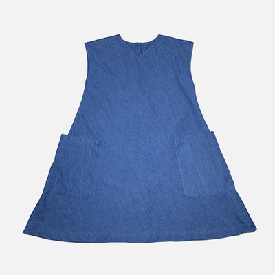 Baby & Kids Cotton Simple Dress - Soft Denim