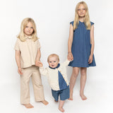 Baby & Kids Cotton Simple Dress - Soft Denim