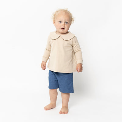Baby & Kids Cotton Emil Shorts - Soft Denim