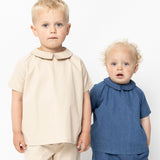 Baby & Kids Cotton Friend Shirt - Soft Denim