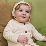 Baby Cotton Cloud Bonnet - Milk