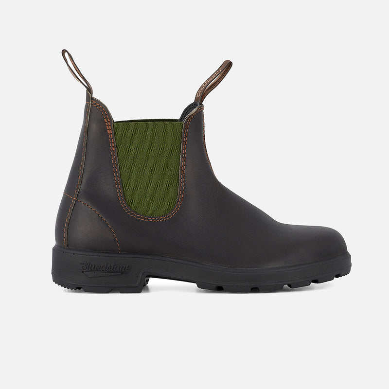 Womens Leather Original Chelsea Boots - Stout Brown/Olive