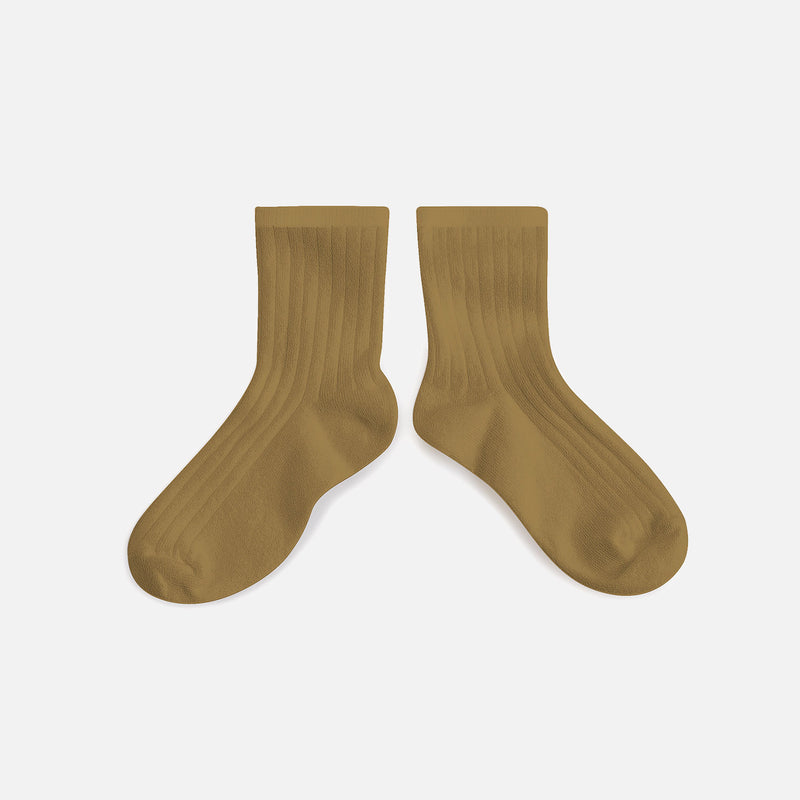 Baby & Kids Cotton Short Socks - Biscuit