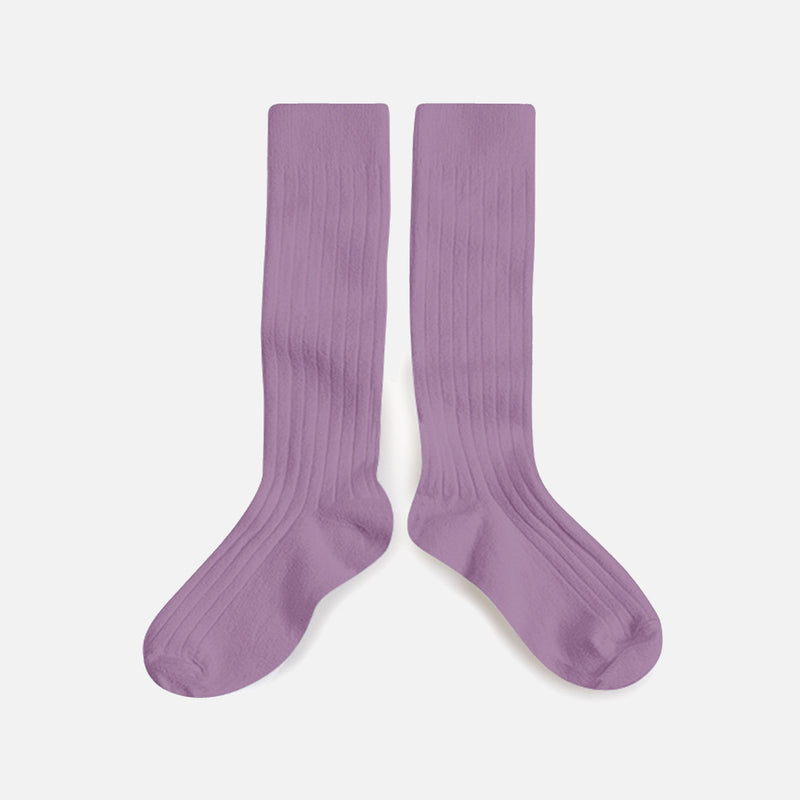 Baby & Kids Cotton Knee Socks - Japanese Wisteria