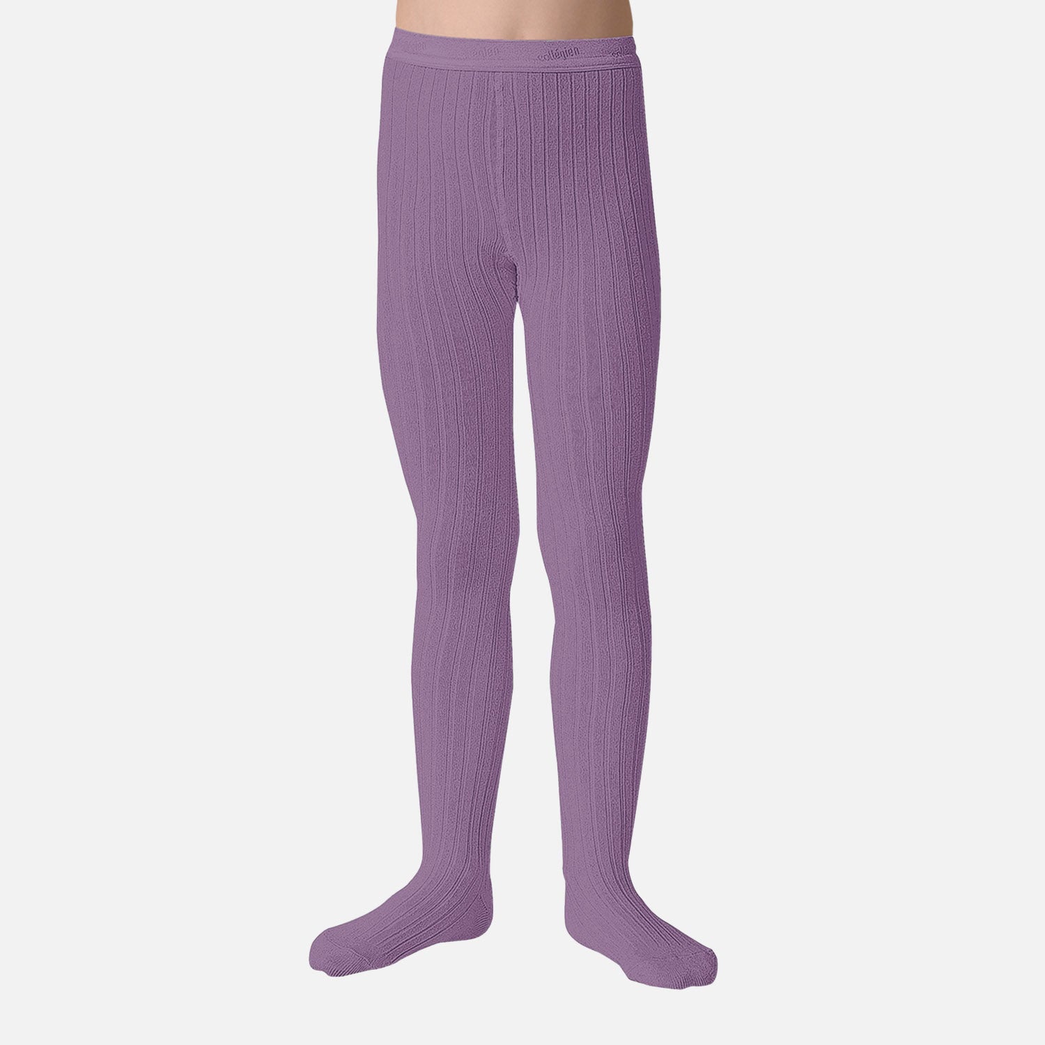 Baby & Kids Cotton Rib Tights - Japanese Wisteria – MamaOwl