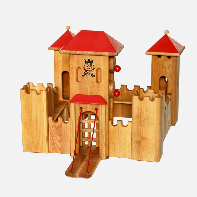 Wooden Medium Castle - Red
