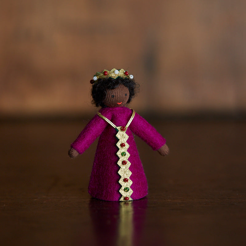 Handmade Wool Prince - Purple Dress - Black