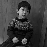 Merino Wool Fair Isle Sweater - Oat Melange