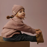 Wool Rib Cardigan - Berry