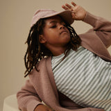 Wool Rib Cardigan - Berry