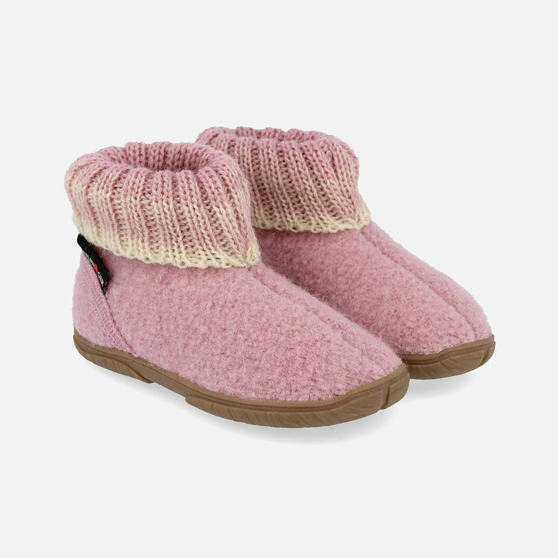 Boiled Wool Yuki Slipper Boot - Powder