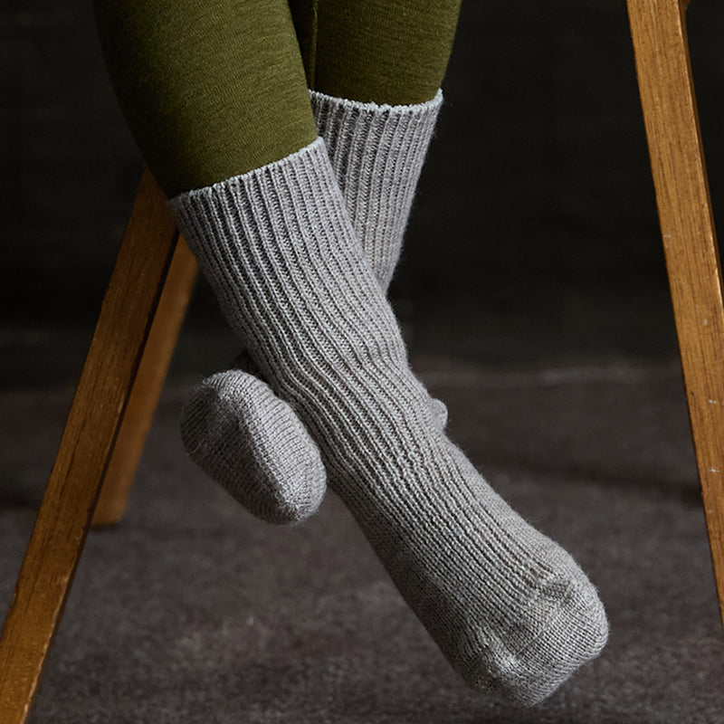 Baby & Kids Wool Socks - Walnut Melange