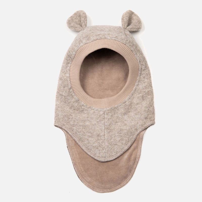 Baby & Kids Wool Felt Bear Balaclava - Camel Melange