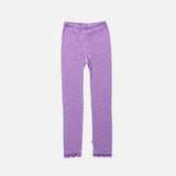 Baby & Kids Merino Wool/Silk Lace Leggings - Lilac