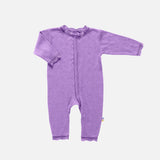 Baby & Kids Merino Wool/Silk Lace Romper - Lilac