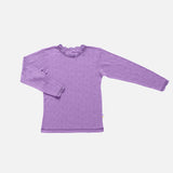 Baby & Kids Merino Wool/Silk Lace LS Top - Lilac