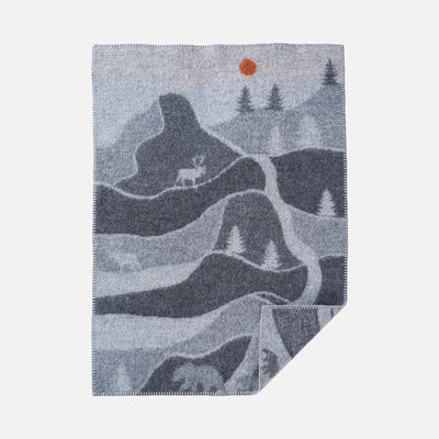 Lambswool Hike Baby Blanket/Swaddle - Grey