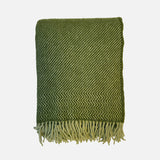 Lambswool Bazaar Blanket/Throw - Basil/Green