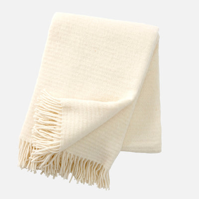 Lambswool Ralph Blanket/Throw - Ivory