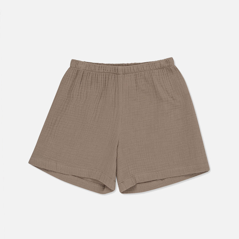 Baby & Kids Cotton Olive Shorts - Cashmere Colour