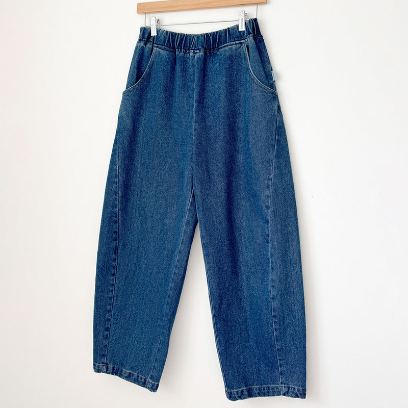 Womens Cotton Arc Pants - Blue Denim