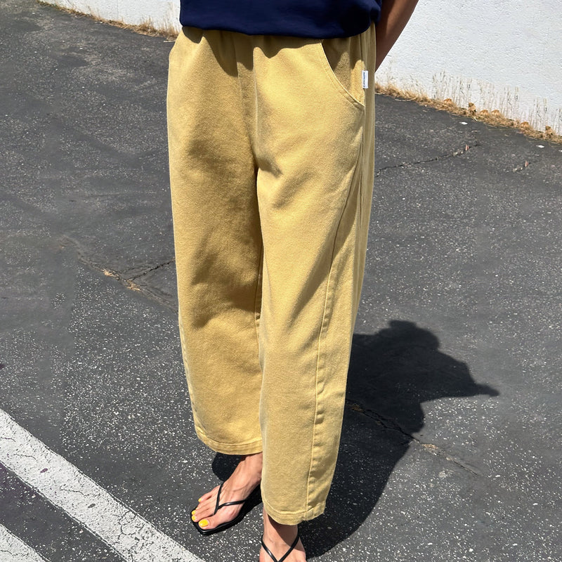 Womens Cotton Arc Pants - Butter