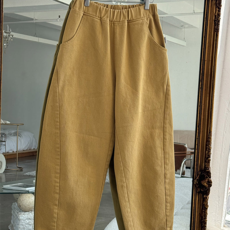 Womens Cotton Arc Pants - Butter