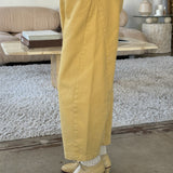 Womens Cotton Arc Pants - Butter