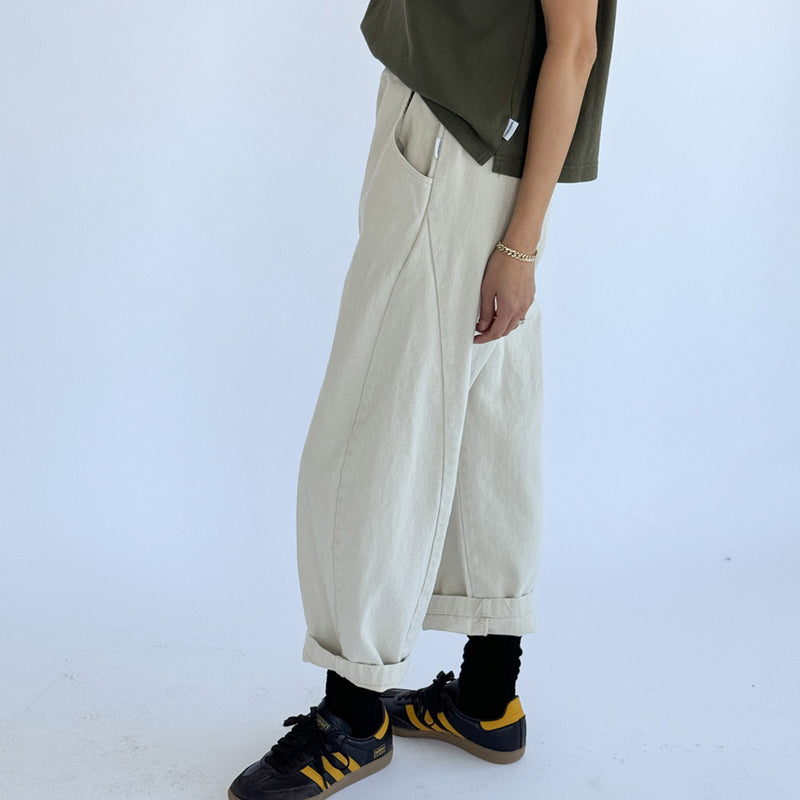 Womens Cotton Arc Pants - Naturel