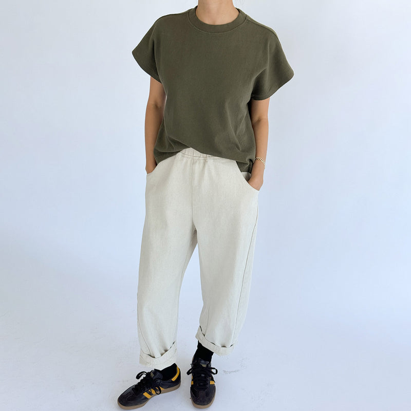 Womens Cotton Arc Pants - Naturel