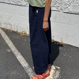 Womens Cotton Arc Pants - Navy