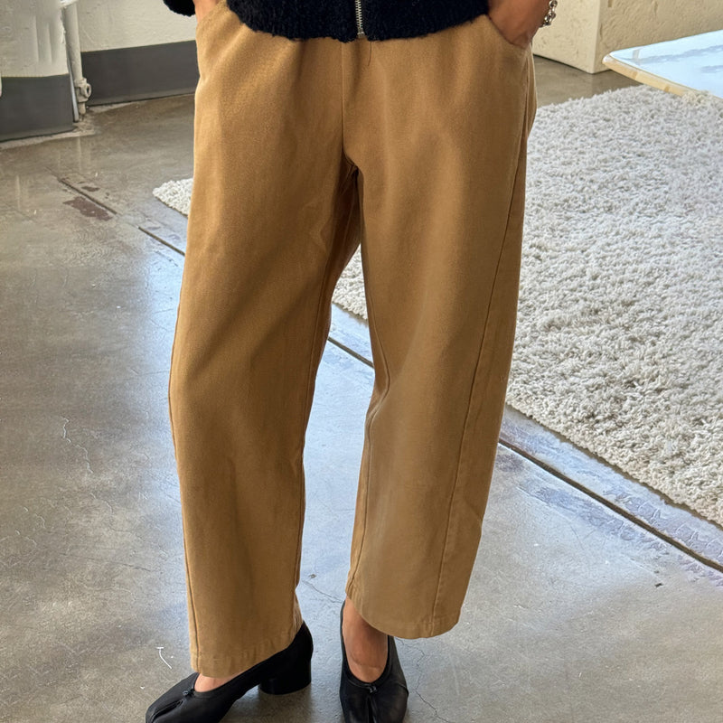 Womens Cotton Arc Pants - Tobacco