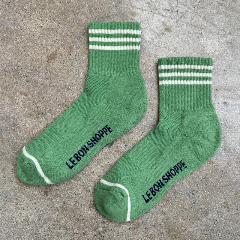 Womens Cotton Girlfriend Socks - Avocado