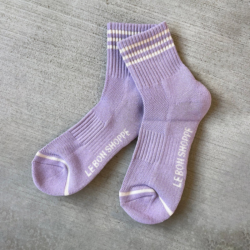 Womens Cotton Girlfriend Socks - Iris