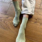 Womens Cotton Her Socks - Avocado