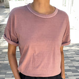 Womens Cotton Her Tee - Dried Rose