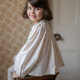 Cotton Gracie Smocked Blouse - Natural